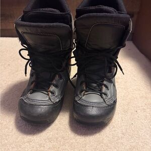 Women's Black and Gray Snowboard Boots